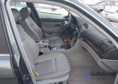 2001 BMW 740Ia I Automatic из США, поврежденный, VIN WBAGG83461DN88520